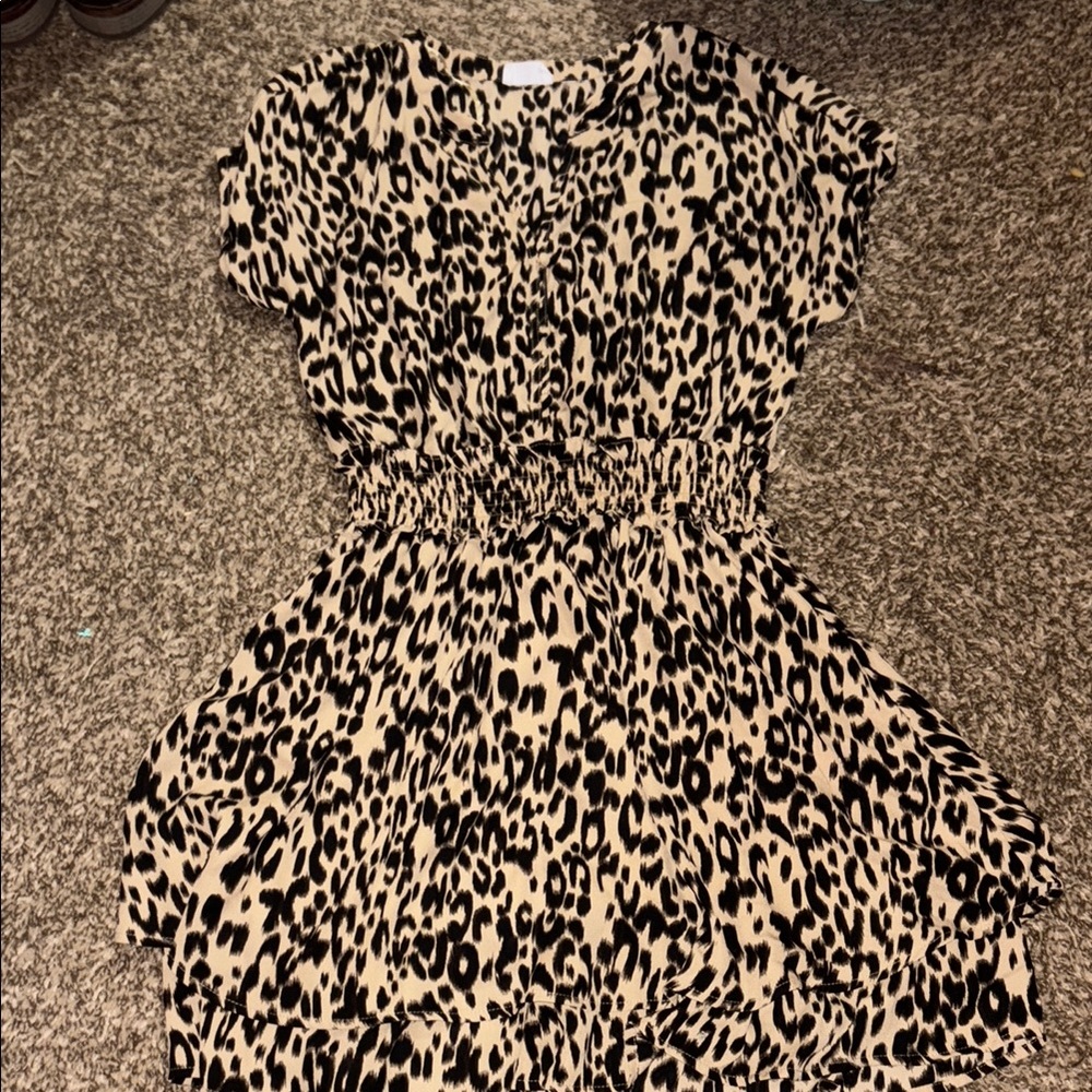 Sienna Sky Black and Cream Dolman Sleeve Mini Sundress